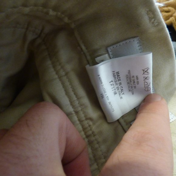 YSL RIVE GAUCHE - Flap pockets cream pants - W36/L42 - Picture 11 of 12